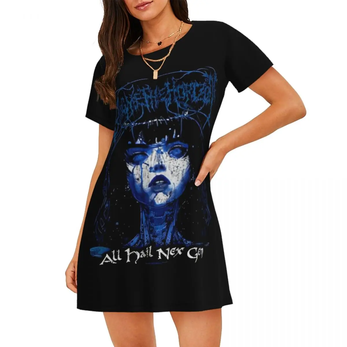 Custom Cool Bring Me Band The Horizoned Women Short Sleeve Nightdress Metal Core Band Soft Nightdress For Sleeping Sleepshirts
Custom Cool Bring Me Band The Horizoned Women Short Sleeve Nightdress Metal Core Band Soft Nightdress For Sleeping Sleepshirts