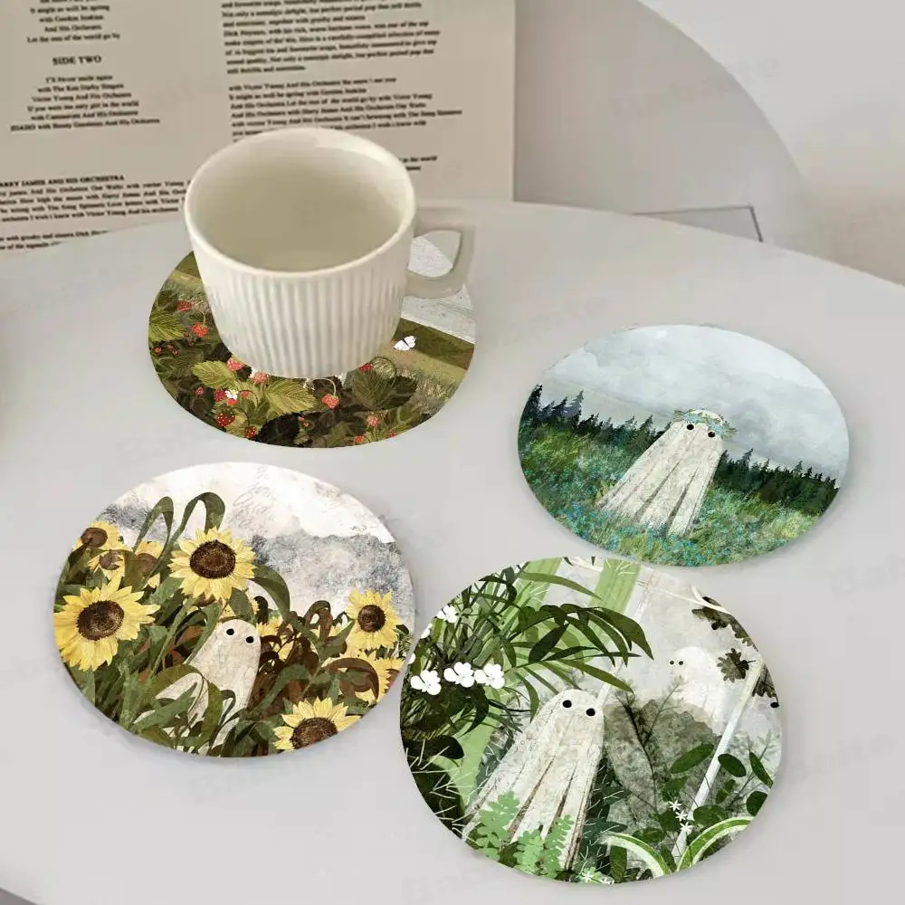 Cute Ghost Themed Wooden Coaster Non-Slip Heat-Resistant Fun Dining Table Decoration Cafe Restaurant Gifts
Cute Ghost Themed Wooden Coaster Non-Slip Heat-Resistant Fun Dining Table Decoration Cafe Restaurant Gifts