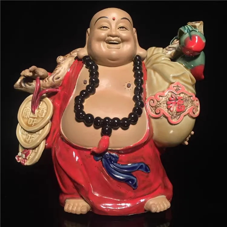 Figure decoration Shiwan kiln ceramic statue----ancient Chinese Maitreya Buddha ornaments,#02 statue
Figure decoration Shiwan kiln ceramic statue----ancient Chinese Maitreya Buddha ornaments,#02 statue