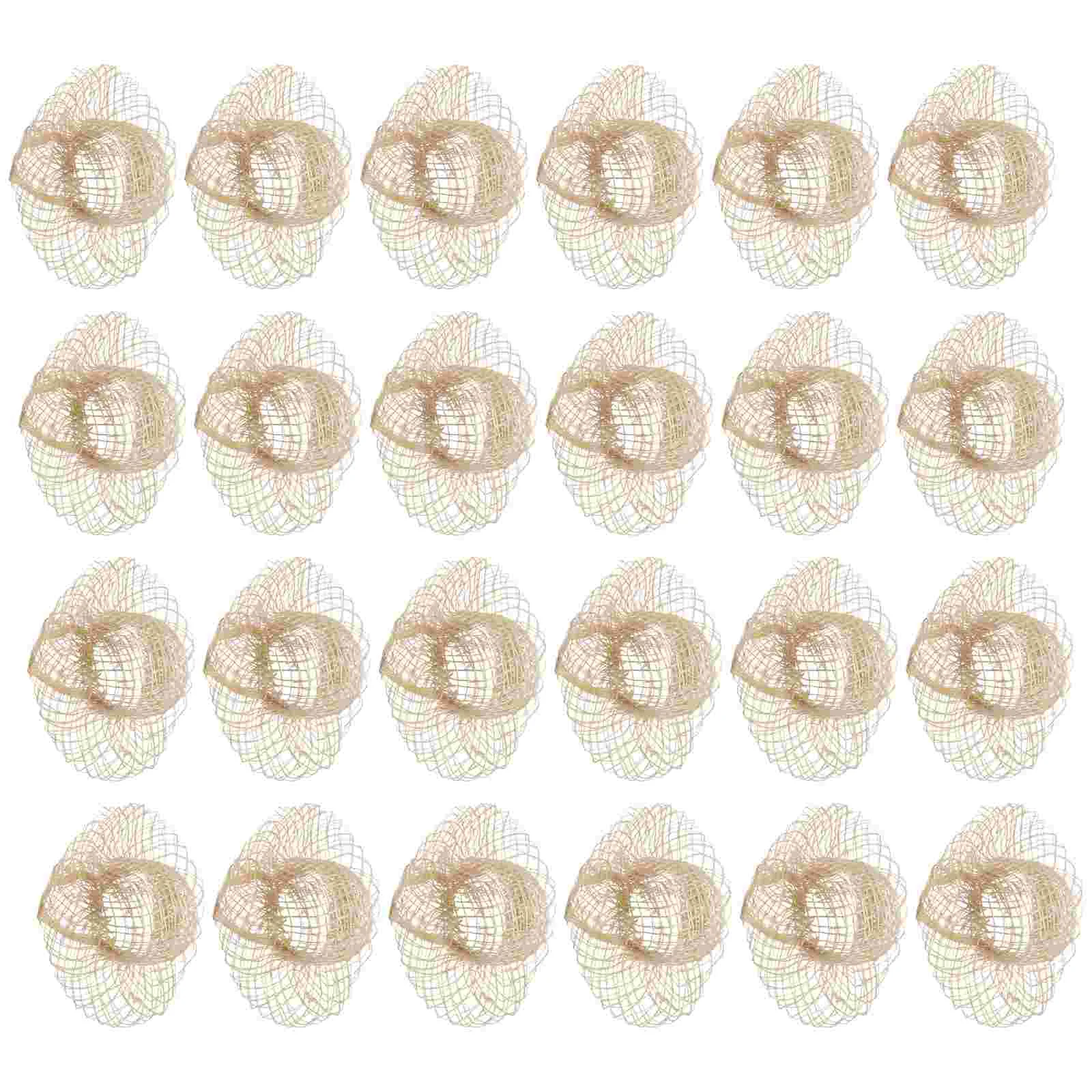 24 Pcs Mini Hats Shape Decor Sombrero Small Decorative Cap Linen Yarn Lovely Model Hand-knitted Accessories
24 Pcs Mini Hats Shape Decor Sombrero Small Decorative Cap Linen Yarn Lovely Model Hand-knitted Accessories