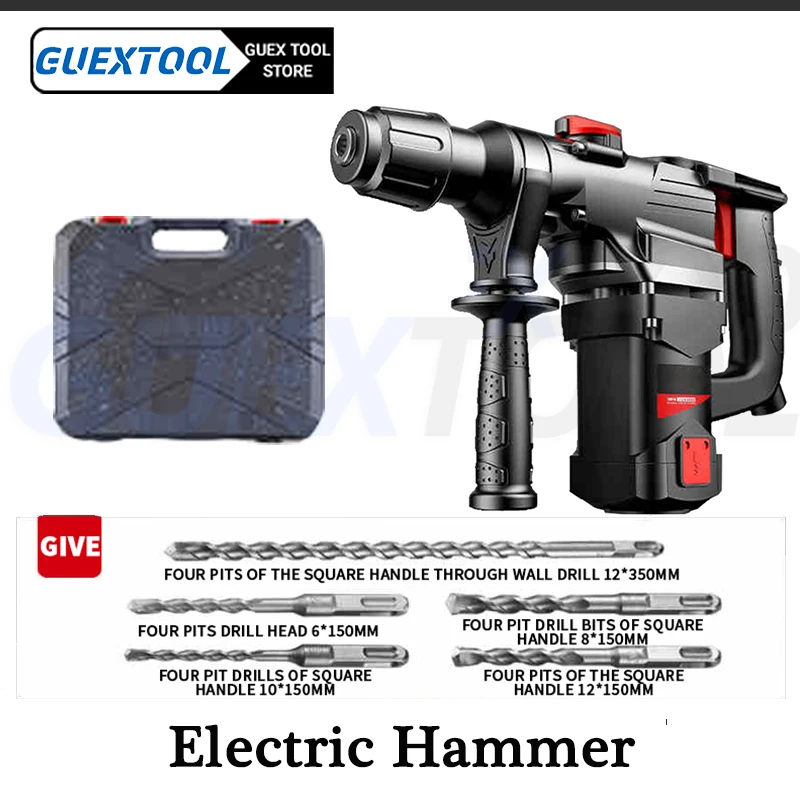 13990W Industrial Electric hammer Rechargeable Electric Drill Household Draft Cable Trunking Slotting Machine Concrete Crusher
13990W Industrial Electric hammer Rechargeable Electric Drill Household Draft Cable Trunking Slotting Machine Concrete Crusher