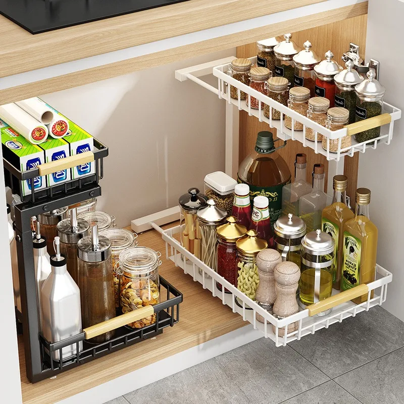 2 Tier Pull Out Under Sink Organizer Height Adjustable Pull Out Cabinet Organizer Multipurpose Storage Rack For Kitchen Bathroom
2 Tier Pull Out Under Sink Organizer Height Adjustable Pull Out Cabinet Organizer Multipurpose Storage Rack For Kitchen Bathroom
