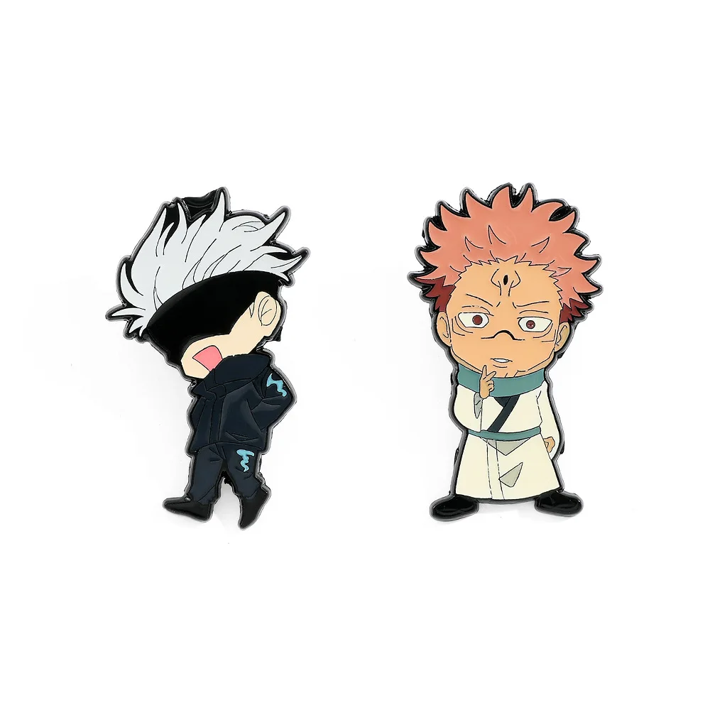 Anime Brooch Jujutsu Kaisen Gojo Satoru and Ryomen Sukuna Enamel Pin Metal Badge Jewelry Clothing Backpack Accessories Gift
Anime Brooch Jujutsu Kaisen Gojo Satoru and Ryomen Sukuna Enamel Pin Metal Badge Jewelry Clothing Backpack Accessories Gift