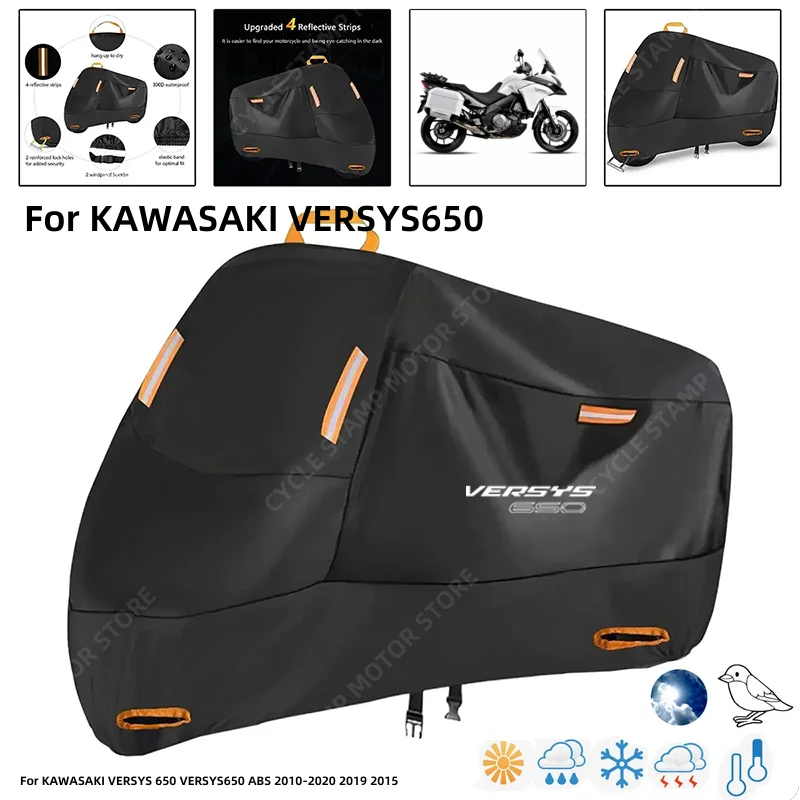 Waterproof Motorcycle Cover For KAWASAKI VERSYS 650 VERSYS650 ABS 2010-2020 2019 2015 Outdoor Protection Against Rain Dust Debri
Waterproof Motorcycle Cover For KAWASAKI VERSYS 650 VERSYS650 ABS 2010-2020 2019 2015 Outdoor Protection Against Rain Dust Debri