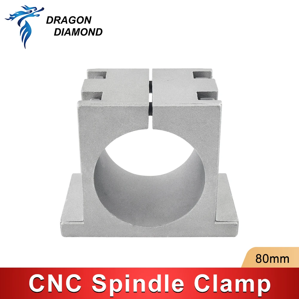 CNC Spindle Motor Bracket 65mm 80mm Silver Aluminum Tool Holder Clamping Bracket for CNC Woodworking Spindle High precision
CNC Spindle Motor Bracket 65mm 80mm Silver Aluminum Tool Holder Clamping Bracket for CNC Woodworking Spindle High precision