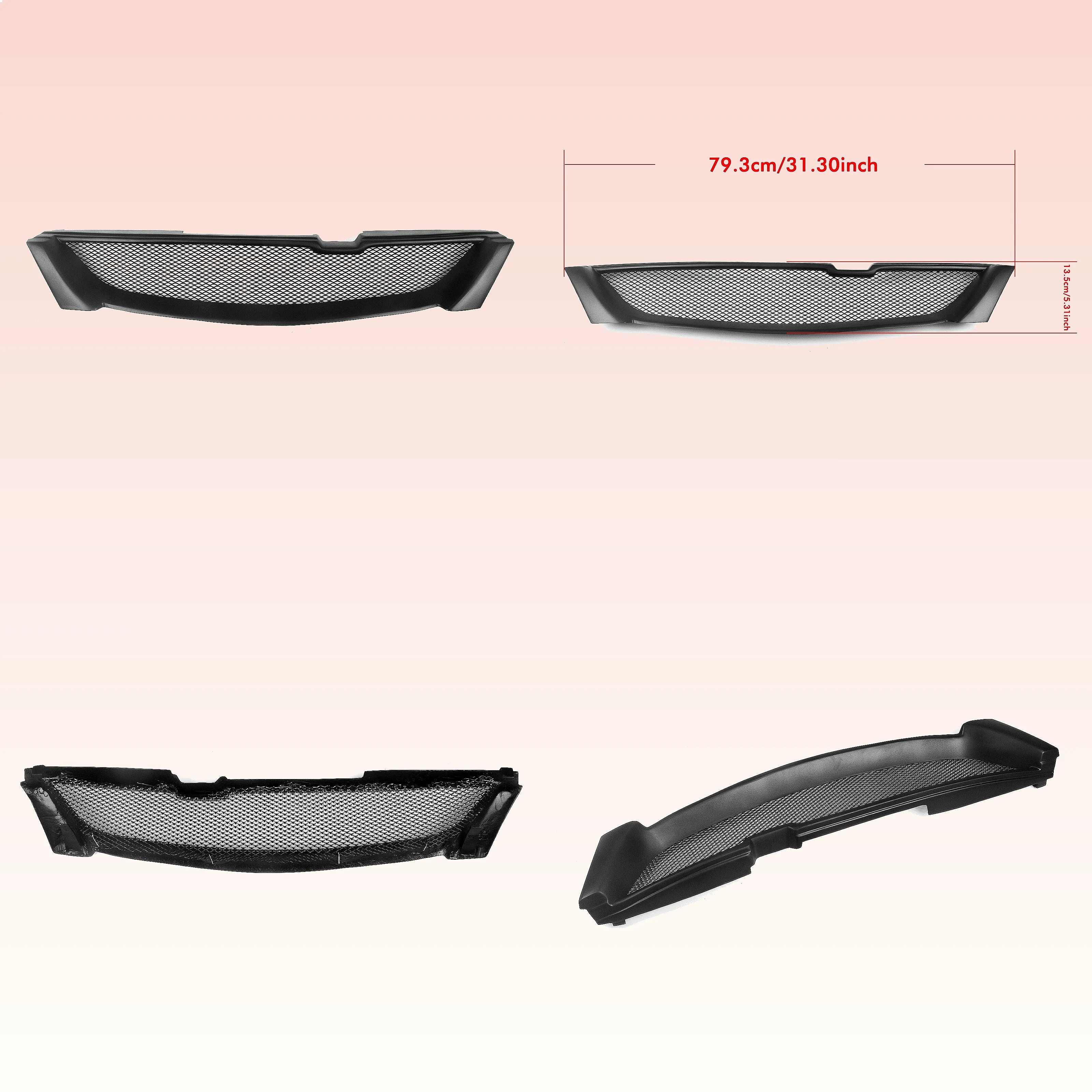 Front Bumper Center Grille Mesh Grill for 1997-1999 Matte Black
Front Bumper Center Grille Mesh Grill for 1997-1999 Matte Black