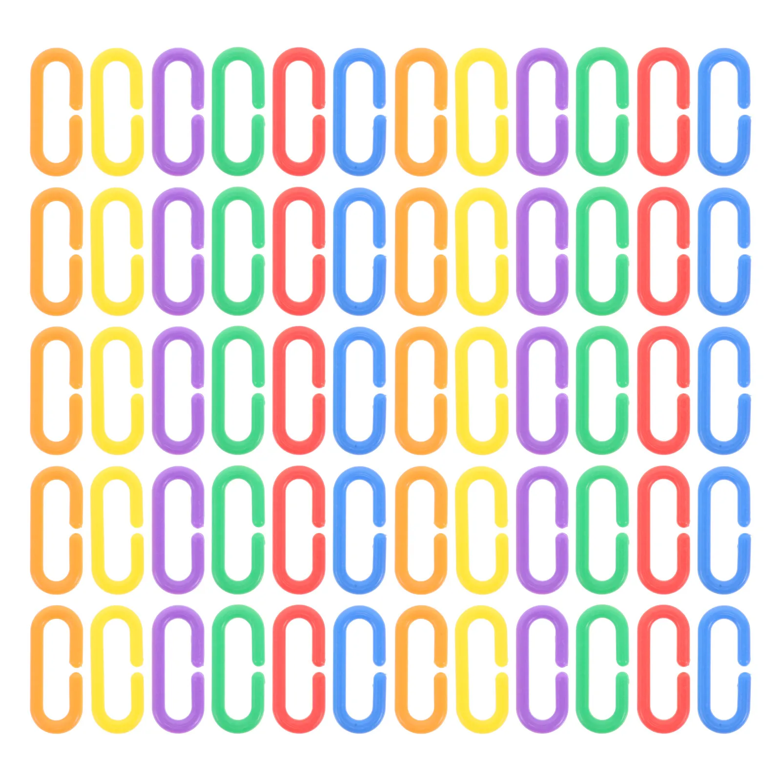 400Pcs Rainbow Plastic C-Clips Hooks Chain Links DIY Hanging Link Parts Parrot Bird Rat C Clips Hooks Link Toys
400Pcs Rainbow Plastic C-Clips Hooks Chain Links DIY Hanging Link Parts Parrot Bird Rat C Clips Hooks Link Toys