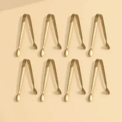 8pcs Stainless Steel Ice Clip Sugar Tongs Kitchen Utensils Coffee Tools Heat Resistant Rust Proof Lightweight Food Serving
8pcs Stainless Steel Ice Clip Sugar Tongs Kitchen Utensils Coffee Tools Heat Resistant Rust Proof Lightweight Food Serving