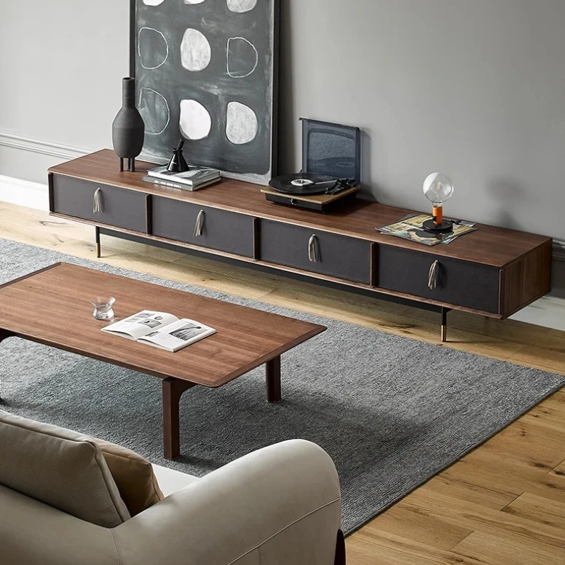 X-S minimalist solid wood TV cabinet, living room imported walnut audio-visual cabinet
X-S minimalist solid wood TV cabinet, living room imported walnut audio-visual cabinet