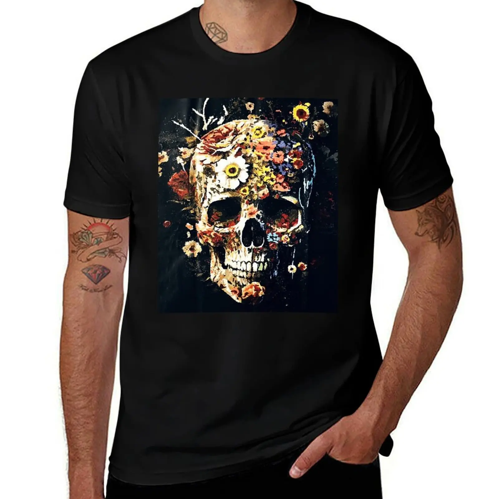 Skull Candied Flowers T-Shirt oversizeds street wear tshirts personalised cotton t shirt men
Skull Candied Flowers T-Shirt oversizeds street wear tshirts personalised cotton t shirt men