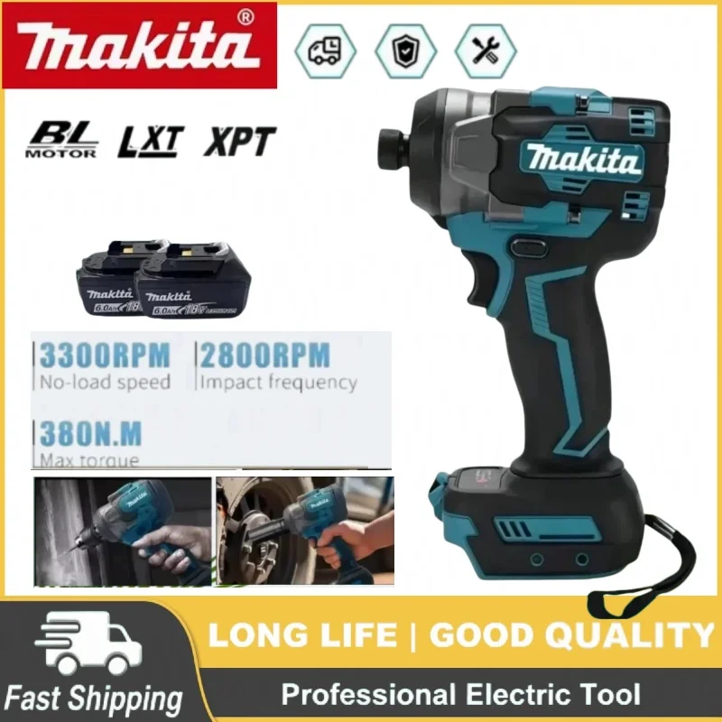 Makita Cordless Impact Wrench 3500IPM 550Nm High Torsion High Concentricity Safe Power Tool for Electrical Equipment Repairing
Makita Cordless Impact Wrench 3500IPM 550Nm High Torsion High Concentricity Safe Power Tool for Electrical Equipment Repairing