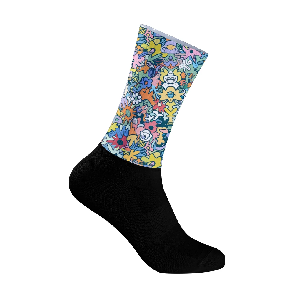 Dopamine Floral Cycling Socks - Vibrant Rainbow Flower Print Men Women Road Bike Calcetines
Dopamine Floral Cycling Socks - Vibrant Rainbow Flower Print Men Women Road Bike Calcetines