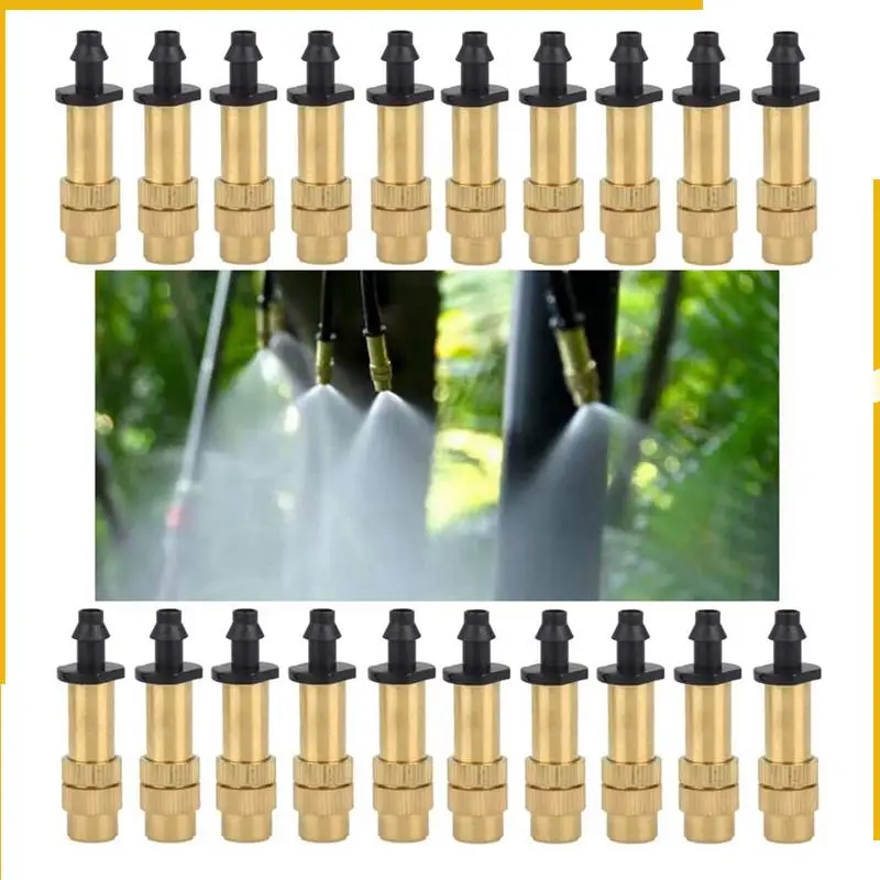 A92P 90Pcs Watering Nozzle Adjustable Copper Irrigation Water Fog Sprinkler Head Mini Misting Greenhouse Accessories
A92P 90Pcs Watering Nozzle Adjustable Copper Irrigation Water Fog Sprinkler Head Mini Misting Greenhouse Accessories