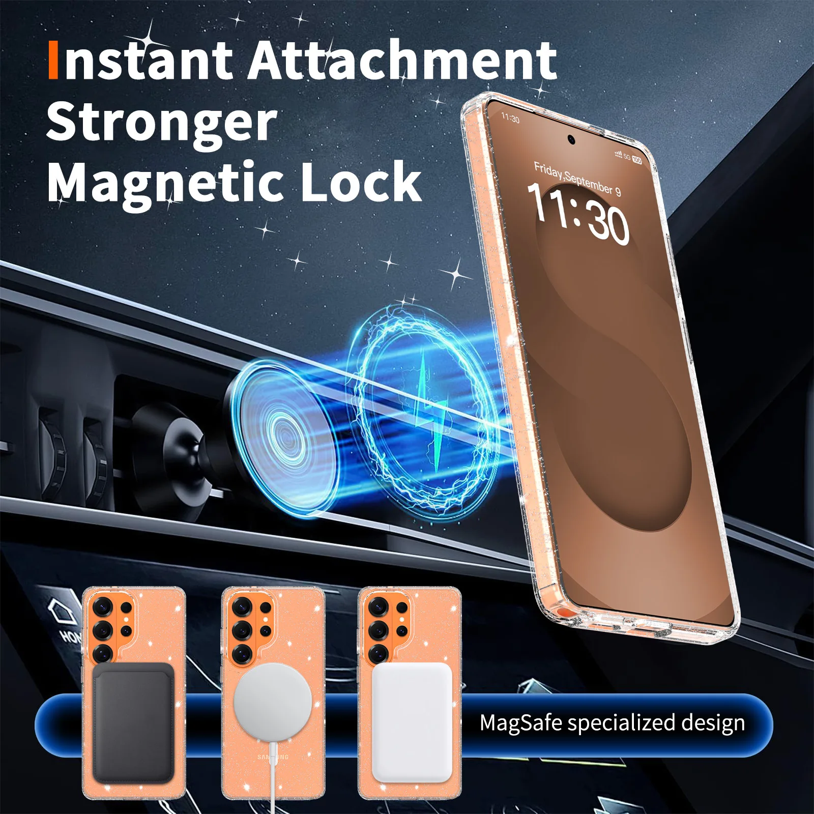 New Luxury Matte Magnetic Case For Samsung Galaxy S26 S25 S24 Ultra S26plus 25 24 FE Scattering Powder Transparent Case
New Luxury Matte Magnetic Case For Samsung Galaxy S26 S25 S24 Ultra S26plus 25 24 FE Scattering Powder Transparent Case