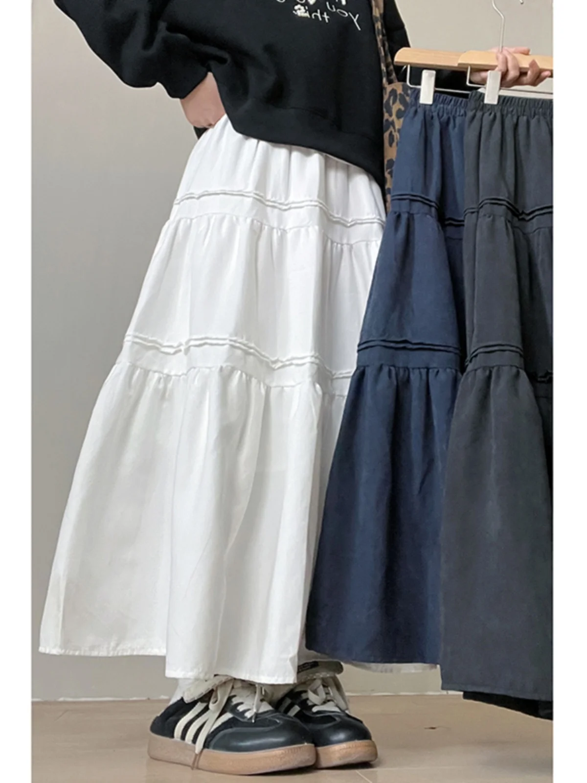 Princ Sle High Waist A-Line Midi Skirt Women's Color Summer Faion Slimming Light Maturi Long Skirt
Princ Sle High Waist A-Line Midi Skirt Women's Color Summer Faion Slimming Light Maturi Long Skirt