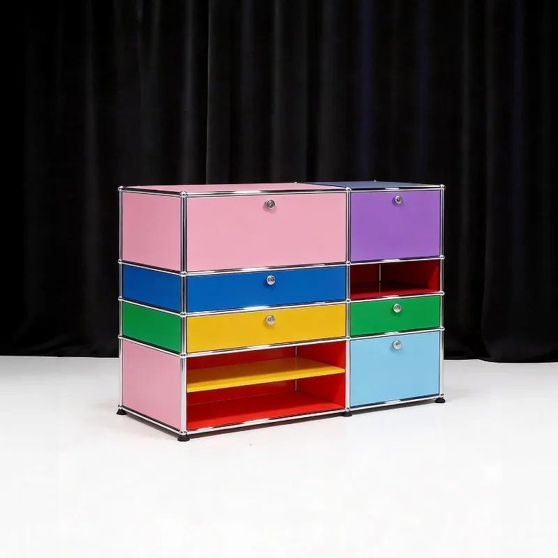 Side cabinet living room premium Bauhaus style module storage art color side cabinet
Side cabinet living room premium Bauhaus style module storage art color side cabinet