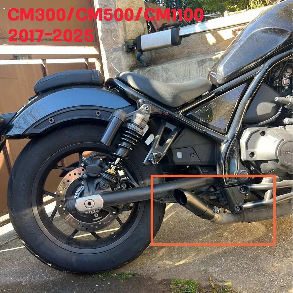 Motorcycle Exhaust System Tail Section For CM300 CM500 CM1100 2017-2025 Year Muffler Pipe Original position Slip-On
Motorcycle Exhaust System Tail Section For CM300 CM500 CM1100 2017-2025 Year Muffler Pipe Original position Slip-On