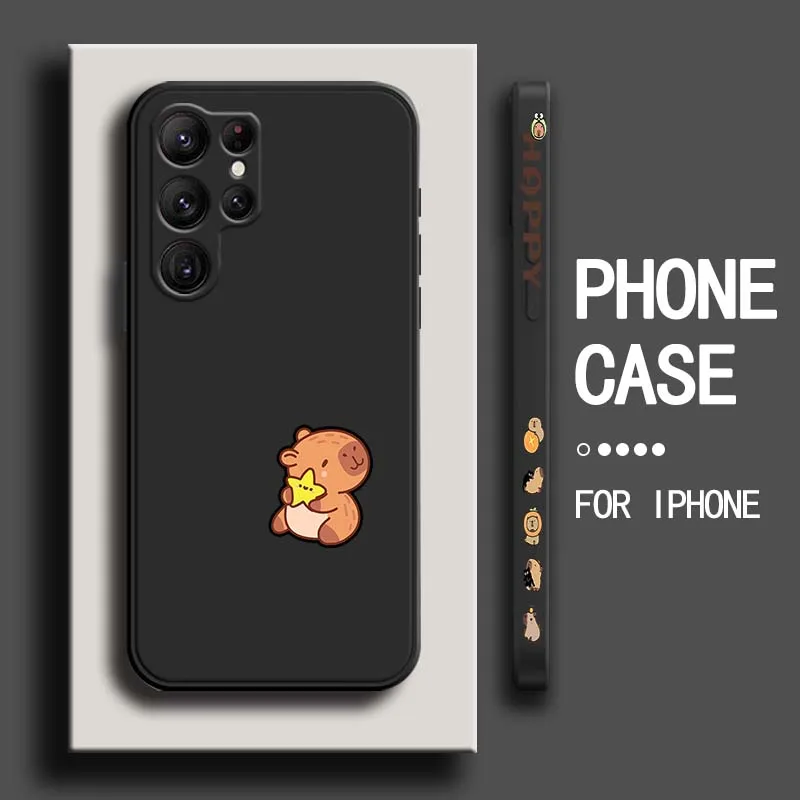 Cute Capibala Simple Phone Case For Samsung Galaxy S25 S24 S23 S22 S21 S20 Ultra Plus FE 5G Liquid Left Rope Cover
Cute Capibala Simple Phone Case For Samsung Galaxy S25 S24 S23 S22 S21 S20 Ultra Plus FE 5G Liquid Left Rope Cover