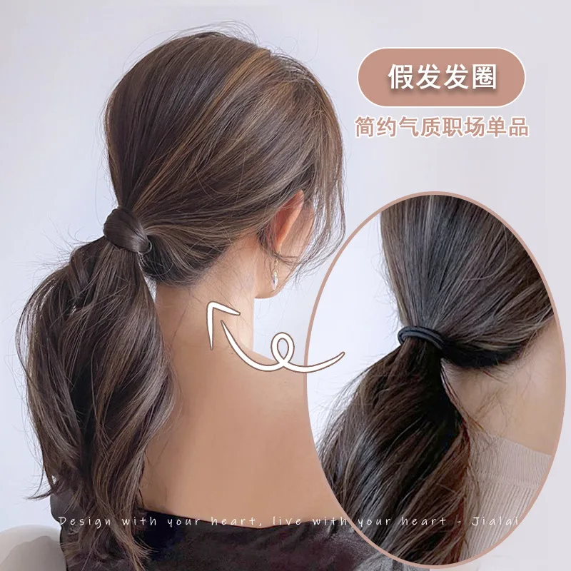 Wig Hair Band Ponytail Rubber Band Natural Fluffy Hair Accessories New Personalized Simulation Hair Braid Rubber Band
Wig Hair Band Ponytail Rubber Band Natural Fluffy Hair Accessories New Personalized Simulation Hair Braid Rubber Band