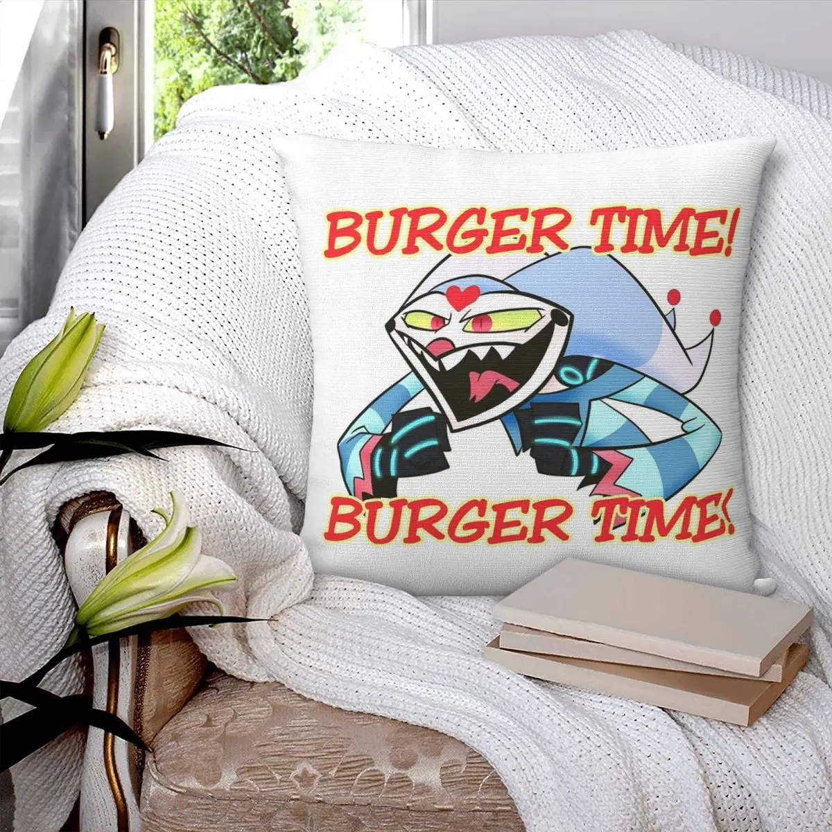 Helluva Boss Burger Time With Fizzaroll Square Pillowcase Pillow Cover Cushion Zip Decorative Comfort Throw Pillow for Home Car
Helluva Boss Burger Time With Fizzaroll Square Pillowcase Pillow Cover Cushion Zip Decorative Comfort Throw Pillow for Home Car