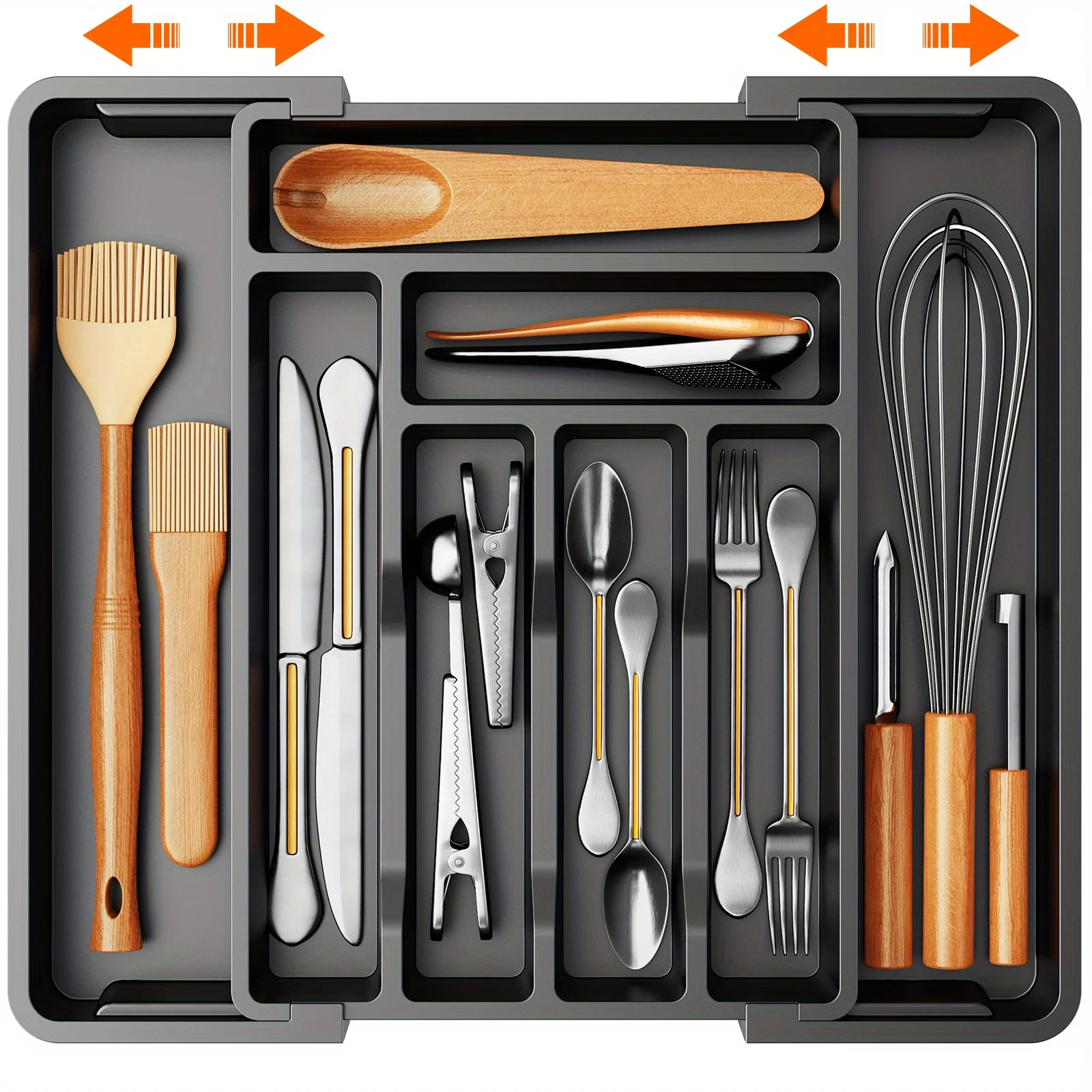 usExpandable Cutlery Tray Holder, Drawer Organizer, Adjustable Tray, Organize Kitchen Silverware, Cutlery, Knives And Spoons With Labels, For Messy Kitchen, Bedroom Or Living Room Drawersd
usExpandable Cutlery Tray Holder, Drawer Organizer, Adjustable Tray, Organize Kitchen Silverware, Cutlery, Knives And Spoons With Labels, For Messy Kitchen, Bedroom Or Living Room Drawersd