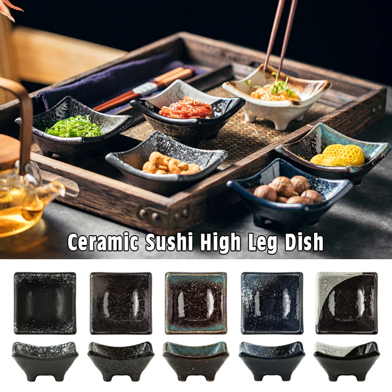 Retro Japanese Style High-footed Cold Dish Plate Ceramic Soy Sauce Dish Seasoning Plate Snack Sushi Sashimi Plate Tableware
Retro Japanese Style High-footed Cold Dish Plate Ceramic Soy Sauce Dish Seasoning Plate Snack Sushi Sashimi Plate Tableware