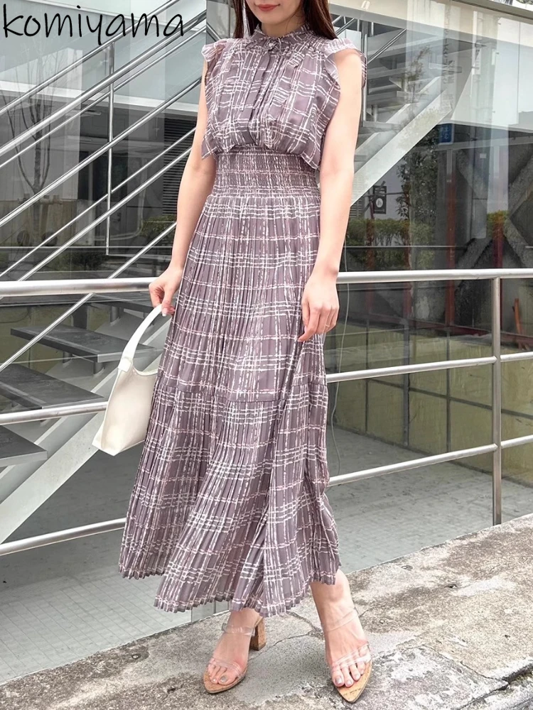 Японское клетчатое платье Vestidos с высокой талией, плиссированное женское платье, маленькие платья с развевающимися рукавами, лето 2025 г., Vestido со шнуровкой и бантом, Ropa Mujer
Японское клетчатое платье Vestidos с высокой талией, плиссированное женское платье, маленькие платья с развевающимися рукавами, лето 2025 г., Vestido со шнуровкой и бантом, Ropa Mujer