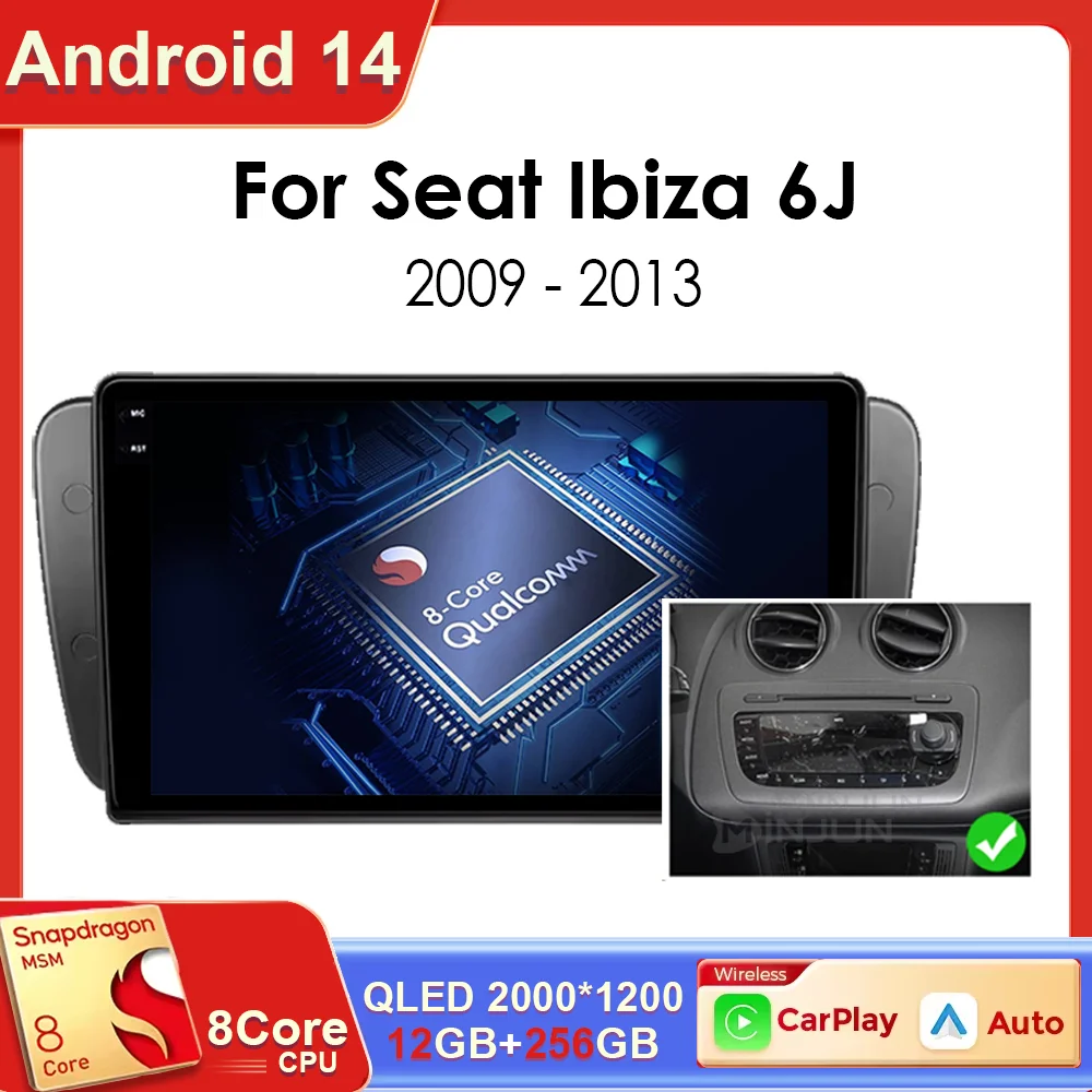 Qualcomm Car Radio For SEAT Ibiza 6j 2009 2010 2011 2012 2013 Multimedia Player Android 14 Auto Wireless Carplay DSP Stereo
Qualcomm Car Radio For SEAT Ibiza 6j 2009 2010 2011 2012 2013 Multimedia Player Android 14 Auto Wireless Carplay DSP Stereo