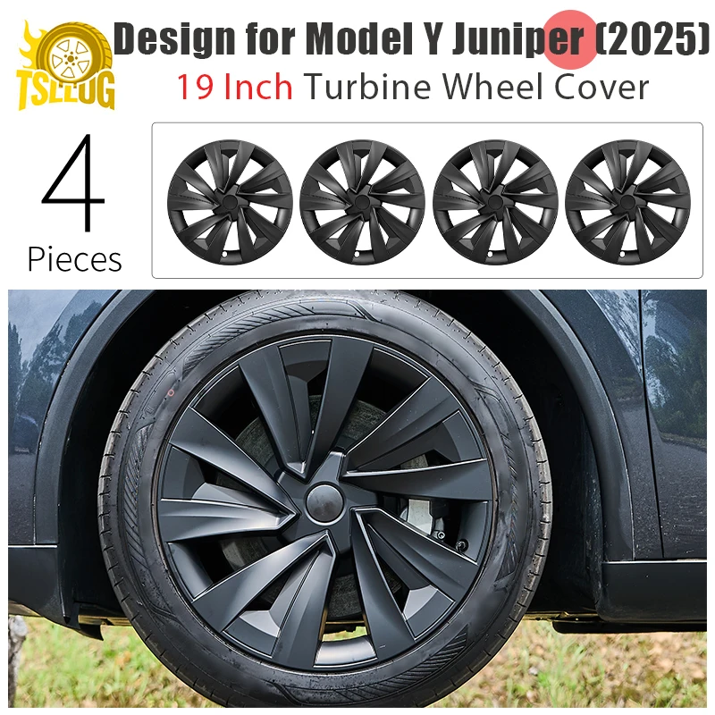 4PCS for New Model Y 2025-2026 Juniper 19in Turbine Style Hubcap Rim Cover Accessories Hub Cap Automobile Wheel Cap for Tesla
4PCS for New Model Y 2025-2026 Juniper 19in Turbine Style Hubcap Rim Cover Accessories Hub Cap Automobile Wheel Cap for Tesla