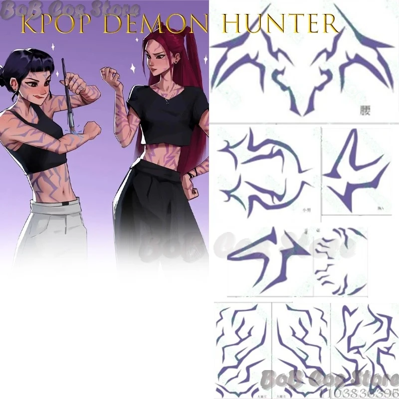 KP OPDemo NHunters Rumi Jinu Demon Boy Band Tattoo Sticker Anime Game Body Paint Cosplay Halloween Party Temporary Stage Prop
KP OPDemo NHunters Rumi Jinu Demon Boy Band Tattoo Sticker Anime Game Body Paint Cosplay Halloween Party Temporary Stage Prop