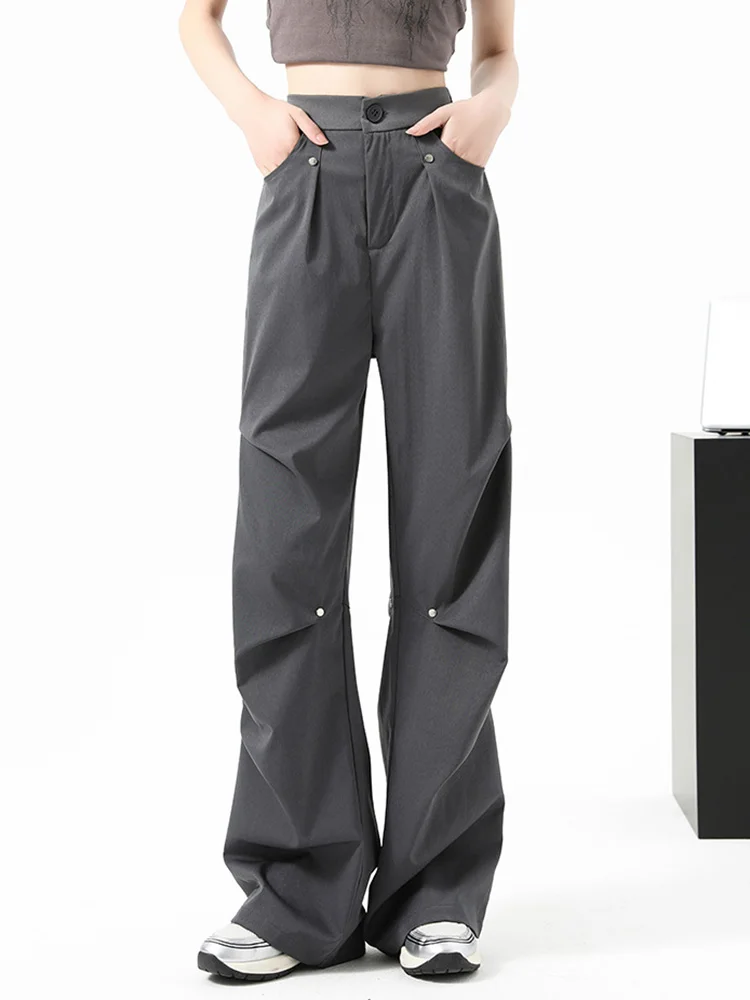 Harajuku Gray Cargo Pants Women High Waist Streetwear Vintage Y2K Trousers American Casual Spring Bf Hip Hop Loose Rivet Pant
Harajuku Gray Cargo Pants Women High Waist Streetwear Vintage Y2K Trousers American Casual Spring Bf Hip Hop Loose Rivet Pant