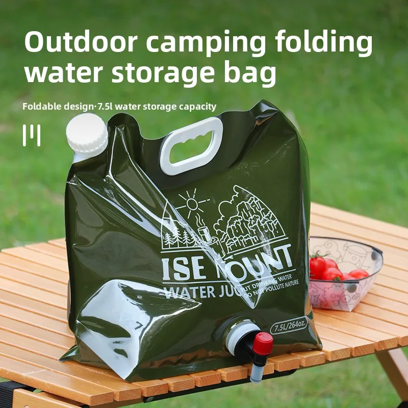 7.5LCollapsibleWaterStorage Bag,LargeCapacityPortableWaterBucketwithTapValve,Durable Foldable WaterPouchforCampingOutdoor Travel
7.5LCollapsibleWaterStorage Bag,LargeCapacityPortableWaterBucketwithTapValve,Durable Foldable WaterPouchforCampingOutdoor Travel