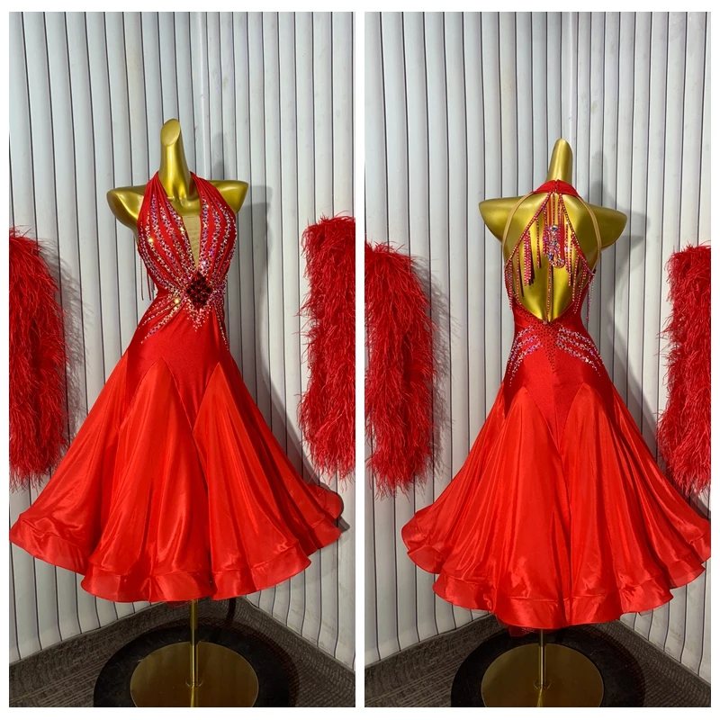 red ballroom dancing performance adult standard dance clothing sleeveless Customize Tango Waltz Foxtrot Perform Attire ladies'
red ballroom dancing performance adult standard dance clothing sleeveless Customize Tango Waltz Foxtrot Perform Attire ladies'