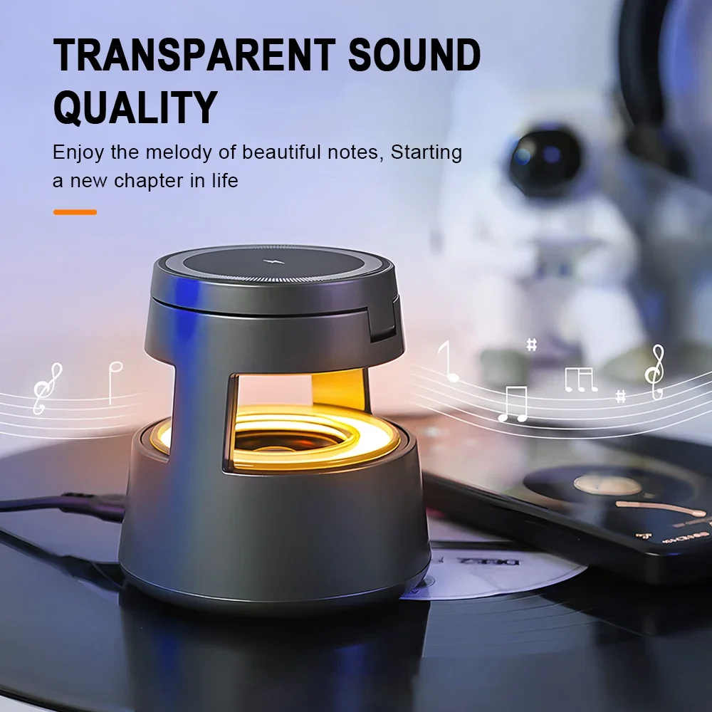 5-In-1 Bluetooth Speaker With Magnetic Wireless Charging Portable Speaker That Can Charge Mobile Phones Earphones And Watches
5-In-1 Bluetooth Speaker With Magnetic Wireless Charging Portable Speaker That Can Charge Mobile Phones Earphones And Watches