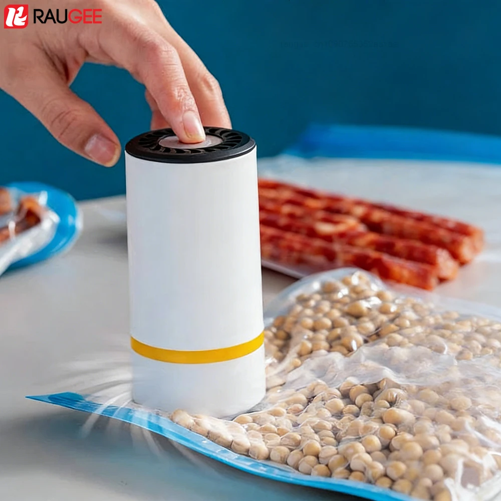 Vacuum Sealer for Food Handheld Vacuum Sealer Rechargeable Electric Vacuum Food Sealer Mini Air Pump for Kitchen Food Storage
Vacuum Sealer for Food Handheld Vacuum Sealer Rechargeable Electric Vacuum Food Sealer Mini Air Pump for Kitchen Food Storage