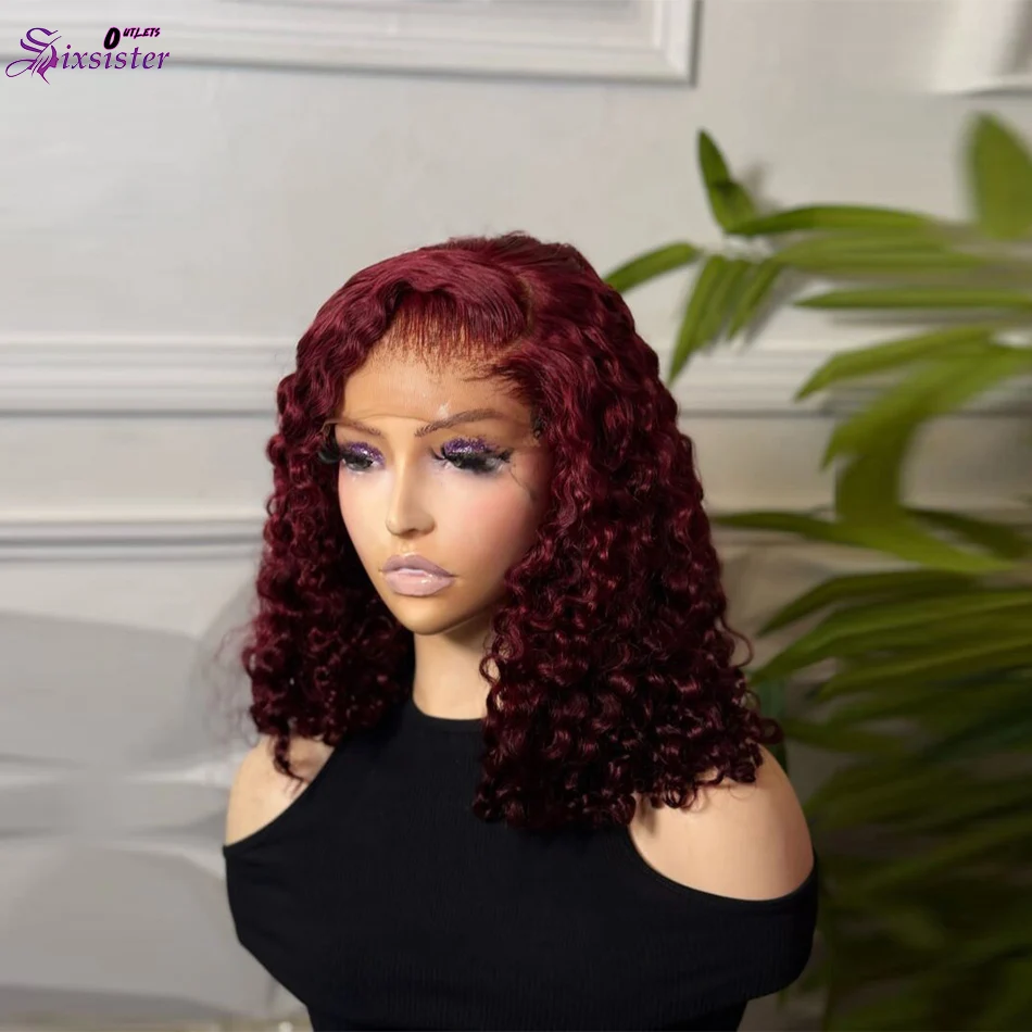 # Короткий парик-боб из натуральных волос 99J Deep Wave, бордовый, с кружевной передней частью 13x4, 250% плотности, красный кудрявый волнистый парик-боб для женщин
# Короткий парик-боб из натуральных волос 99J Deep Wave, бордовый, с кружевной передней частью 13x4, 250% плотности, красный кудрявый волнистый парик-боб для женщин