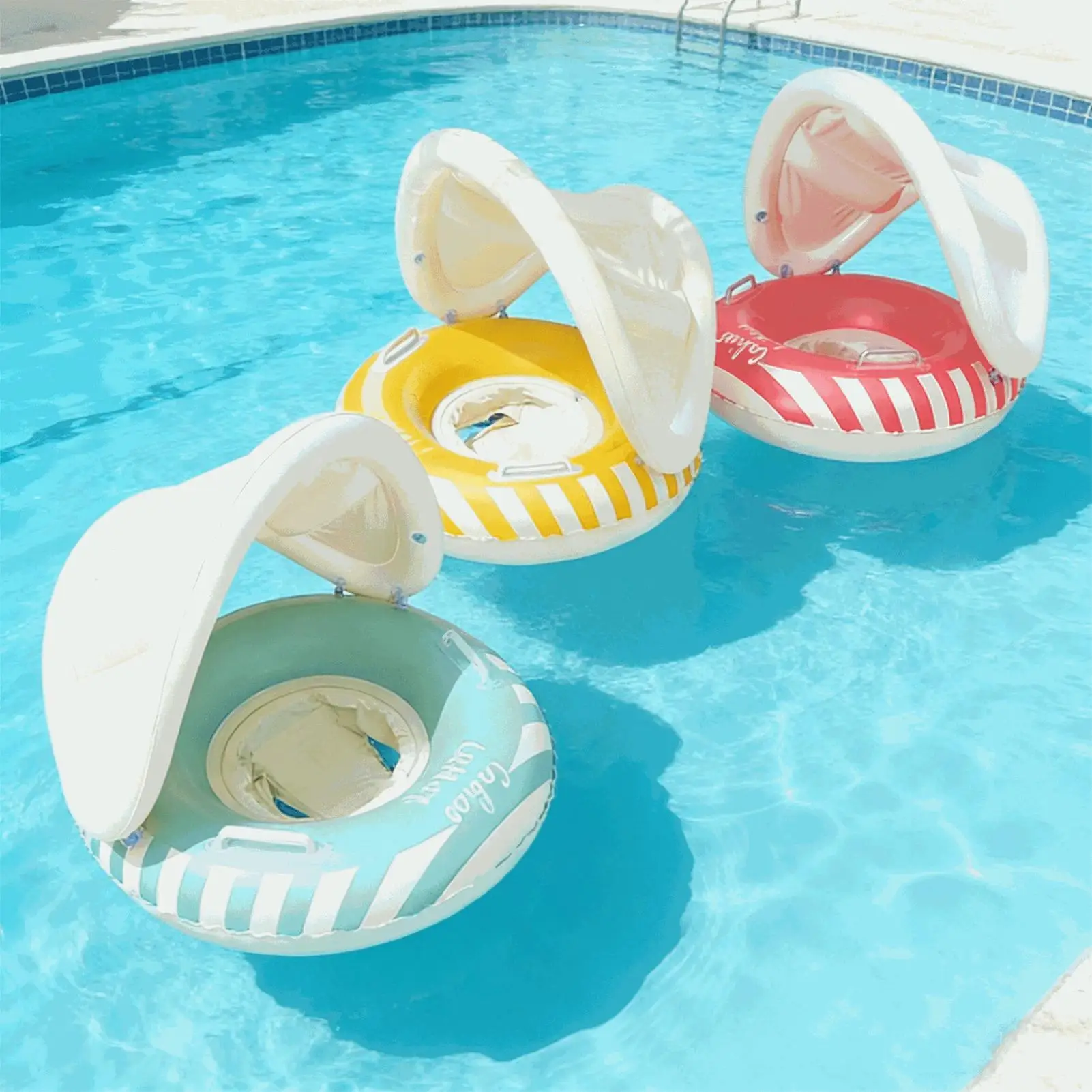 Baby Pool Float Inflatable Swim Ring with Canopy Removable Seat Kids Water Hammock Toddler for Beach Backyard Garden Pool Summer
Baby Pool Float Inflatable Swim Ring with Canopy Removable Seat Kids Water Hammock Toddler for Beach Backyard Garden Pool Summer