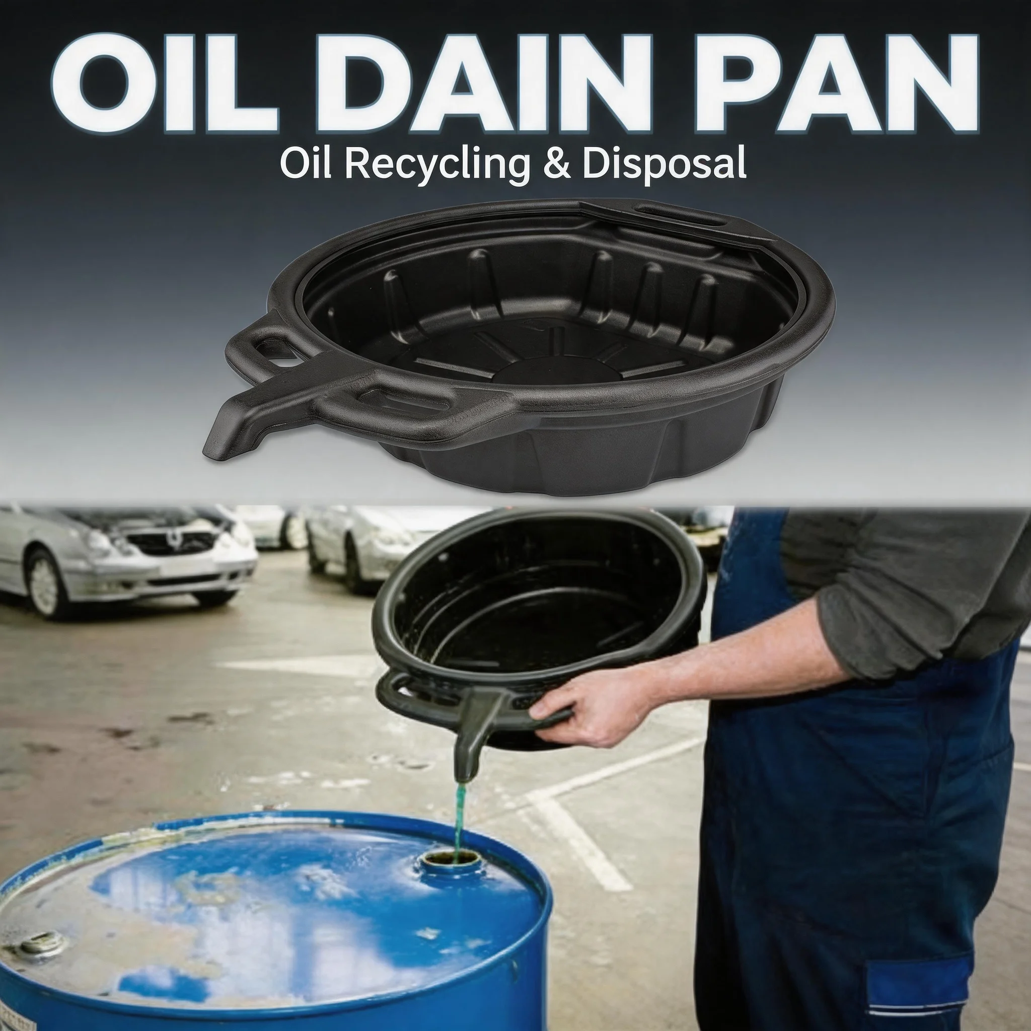 Portable Handle Design 10/15L Car Oil Change Pan Oil Drain Pan Large Capacity Oil Fuel Coolant Drain Pan Oil Drip Catcher
Portable Handle Design 10/15L Car Oil Change Pan Oil Drain Pan Large Capacity Oil Fuel Coolant Drain Pan Oil Drip Catcher