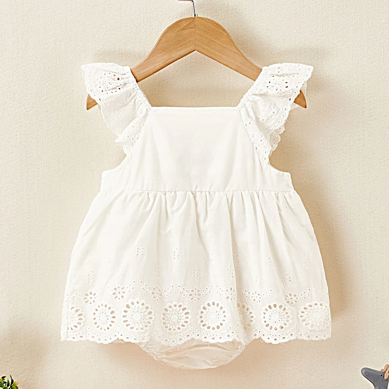 Infant Baby Girls Jumpsuit Flying Sleeve Cotton Solid Color Hollowed Out Summer Toddler Baby Girl Romper Baby Girl Clothing
Infant Baby Girls Jumpsuit Flying Sleeve Cotton Solid Color Hollowed Out Summer Toddler Baby Girl Romper Baby Girl Clothing