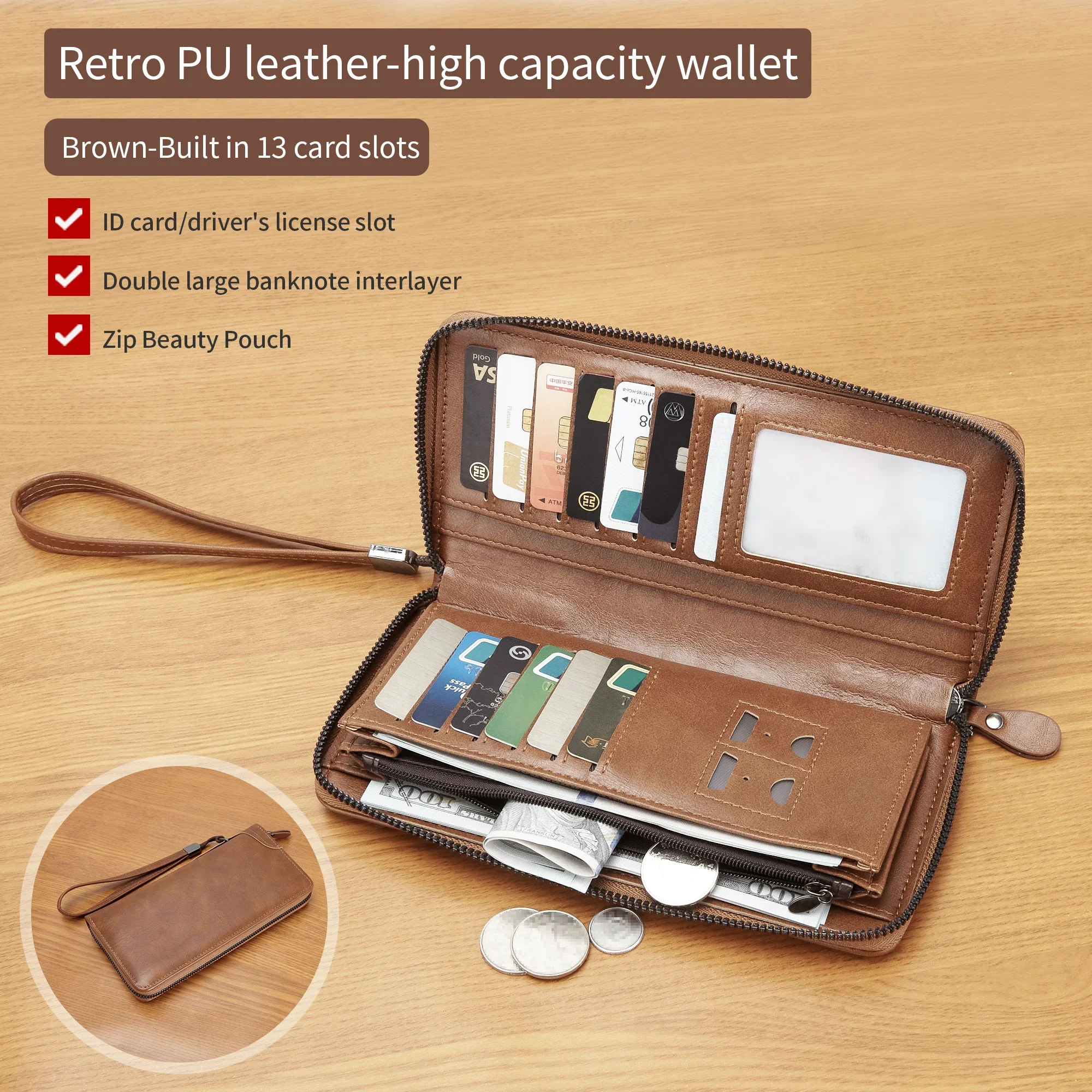 Men's wallet new leather short wallet driver ID card one-piece overlay PU leather popular authentic
Men's wallet new leather short wallet driver ID card one-piece overlay PU leather popular authentic