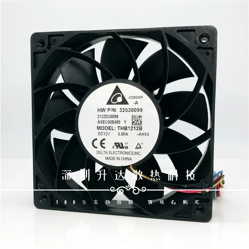 For Delta THB1212B DC12V 3.0A 10000 RPM super strong wind 12cm 120*120*38mm high-speed violent cooling fan
For Delta THB1212B DC12V 3.0A 10000 RPM super strong wind 12cm 120*120*38mm high-speed violent cooling fan