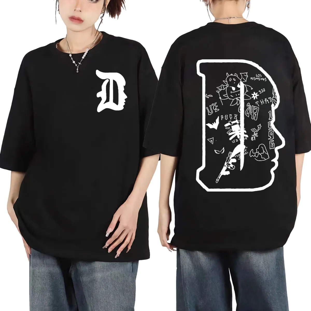 Rapper Duki Fashion Merch Graphic T Shirts Hip Hop Harajuku Short Sleeve T-shirts Men's Women's Casual Oversized Cotton T-shirt
Rapper Duki Fashion Merch Graphic T Shirts Hip Hop Harajuku Short Sleeve T-shirts Men's Women's Casual Oversized Cotton T-shirt