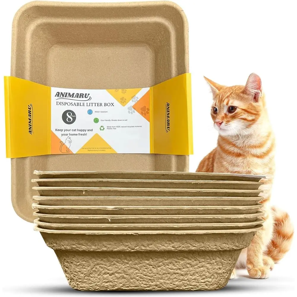 Eco-Friendly Large Brown Litter Box Set of 8
Eco-Friendly Large Brown Litter Box Set of 8