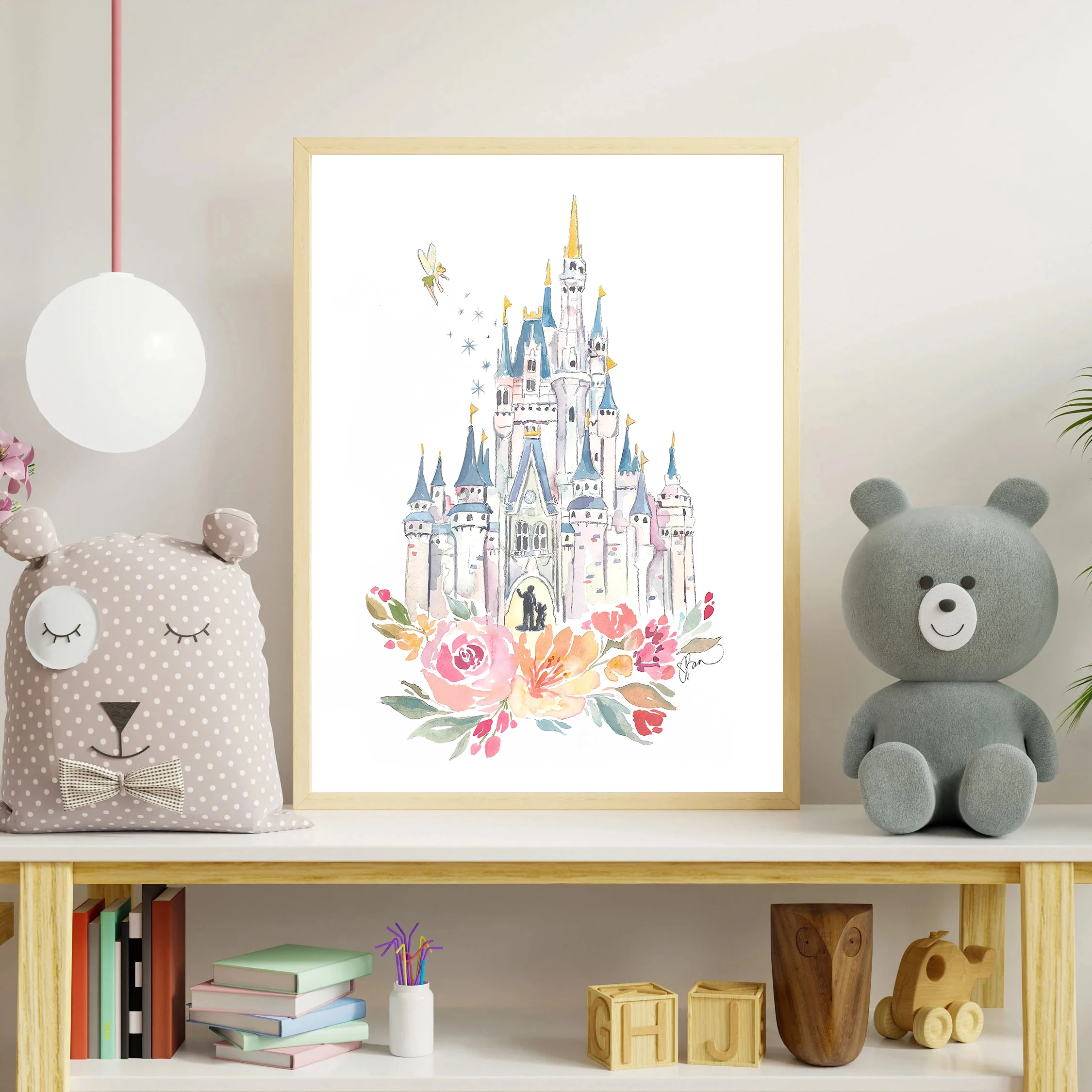 MINISO Disney World Canvas Poster Watercolor Print Disney Castle Princess Castle with Watercolor Flowers Disney World Home Decor
MINISO Disney World Canvas Poster Watercolor Print Disney Castle Princess Castle with Watercolor Flowers Disney World Home Decor