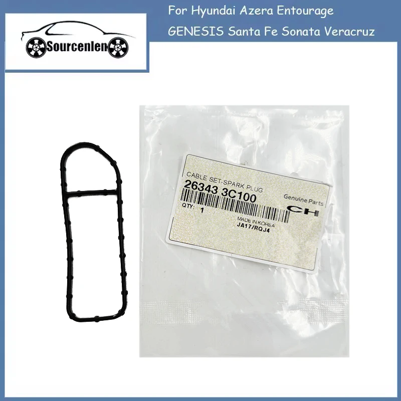 Brand New Genuine Front Oil Filter Gasket 26343-3C100 for Hyundai Azera Entourage GENESIS Santa Fe Sonata Veracruz
Brand New Genuine Front Oil Filter Gasket 26343-3C100 for Hyundai Azera Entourage GENESIS Santa Fe Sonata Veracruz
