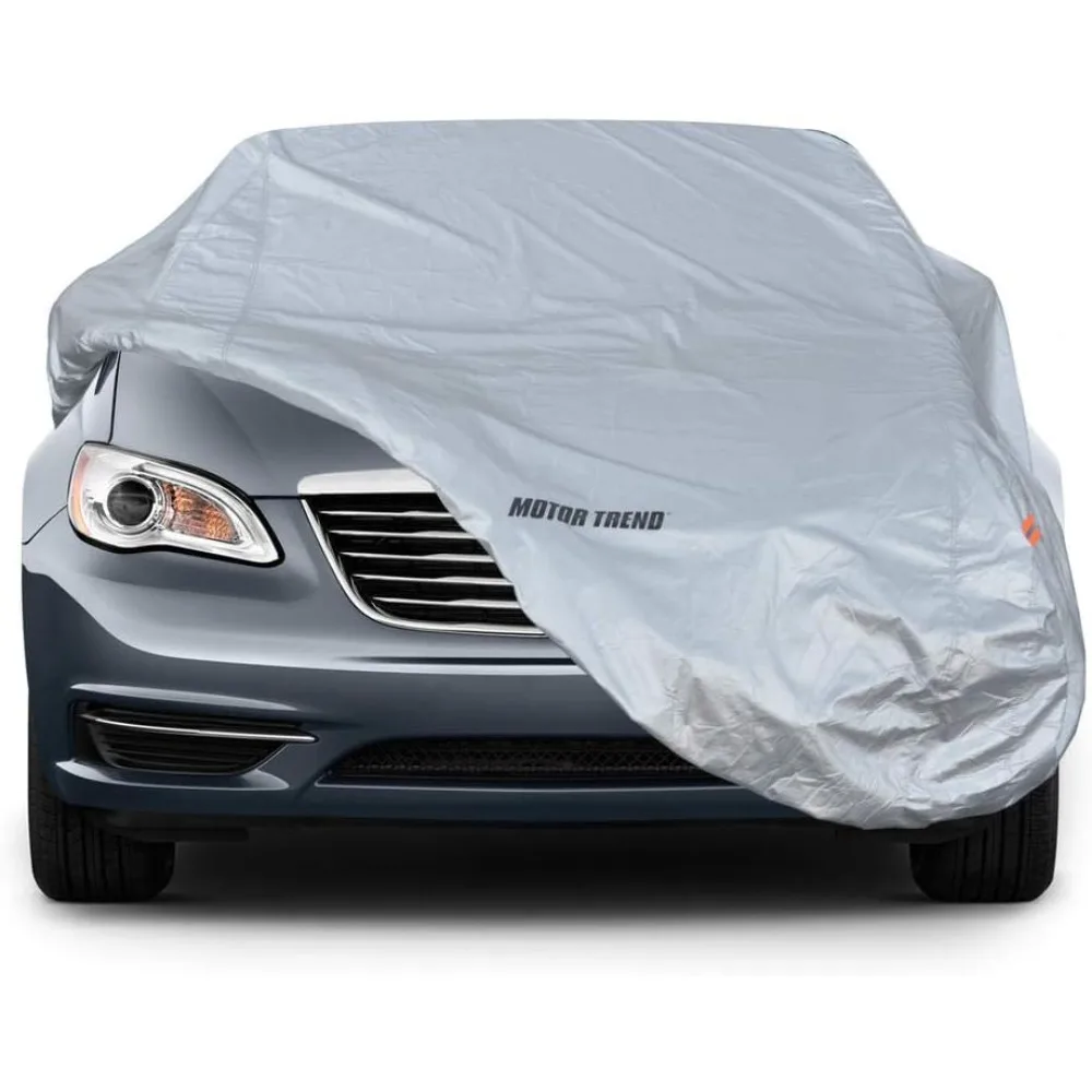TrueShield Waterproof Car Cover - Heavy Duty Outdoor Fleece-Lined Sonic Coating - Ultimate 6 Layer Protection (XL Up to 210" L)
TrueShield Waterproof Car Cover - Heavy Duty Outdoor Fleece-Lined Sonic Coating - Ultimate 6 Layer Protection (XL Up to 210" L)