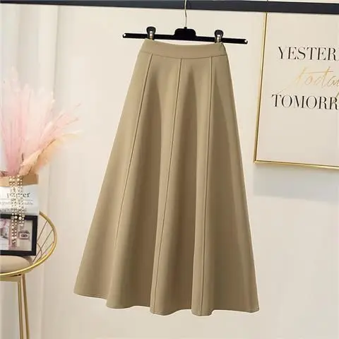 Long Skirts Women High-end Korean Style Skirt 2024 Autumn Winter New All-match High Waist Fashion Temperament Black Skirt Faldas
Long Skirts Women High-end Korean Style Skirt 2024 Autumn Winter New All-match High Waist Fashion Temperament Black Skirt Faldas
