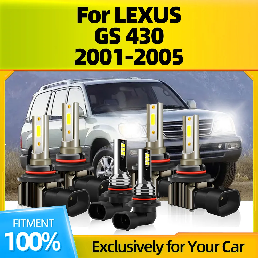 2/6Pcs LED Headlight Light 18000LM 9145 60W Plug-N-Play 9005 9006 Turbo Fog Lamps 12V For LEXUS GS 430 2001 2002 2003 2004 2005
2/6Pcs LED Headlight Light 18000LM 9145 60W Plug-N-Play 9005 9006 Turbo Fog Lamps 12V For LEXUS GS 430 2001 2002 2003 2004 2005