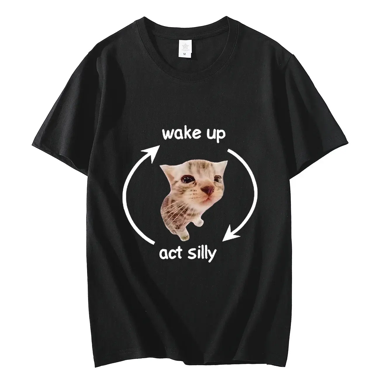 Funny Crying Banana Cat Meme Graphic T Shirts Men Women High Street Fashion Trend T-shirt Summer Pure Cotton Oversized T-shirts
Funny Crying Banana Cat Meme Graphic T Shirts Men Women High Street Fashion Trend T-shirt Summer Pure Cotton Oversized T-shirts