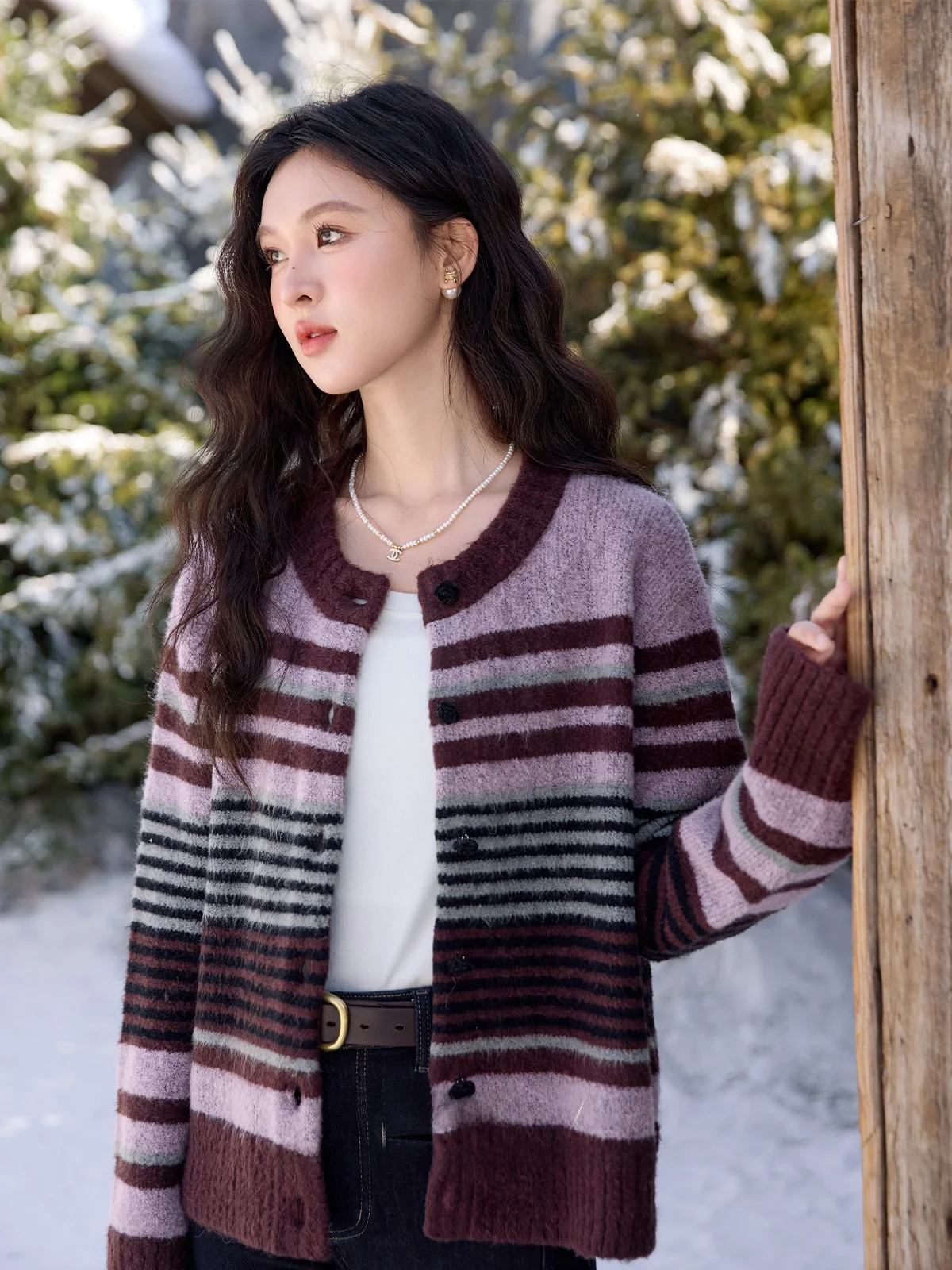 Warmth And Elegance Women's round Ne Open Cardigan Sweater by Deer South Winter Collection Slimming Top for Cold Weather
Warmth And Elegance Women's round Ne Open Cardigan Sweater by Deer South Winter Collection Slimming Top for Cold Weather